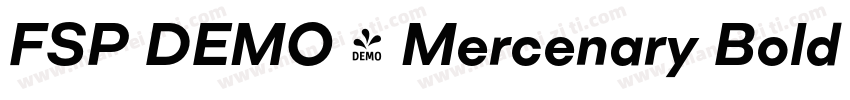 FSP DEMO - Mercenary Bold Regular字体转换